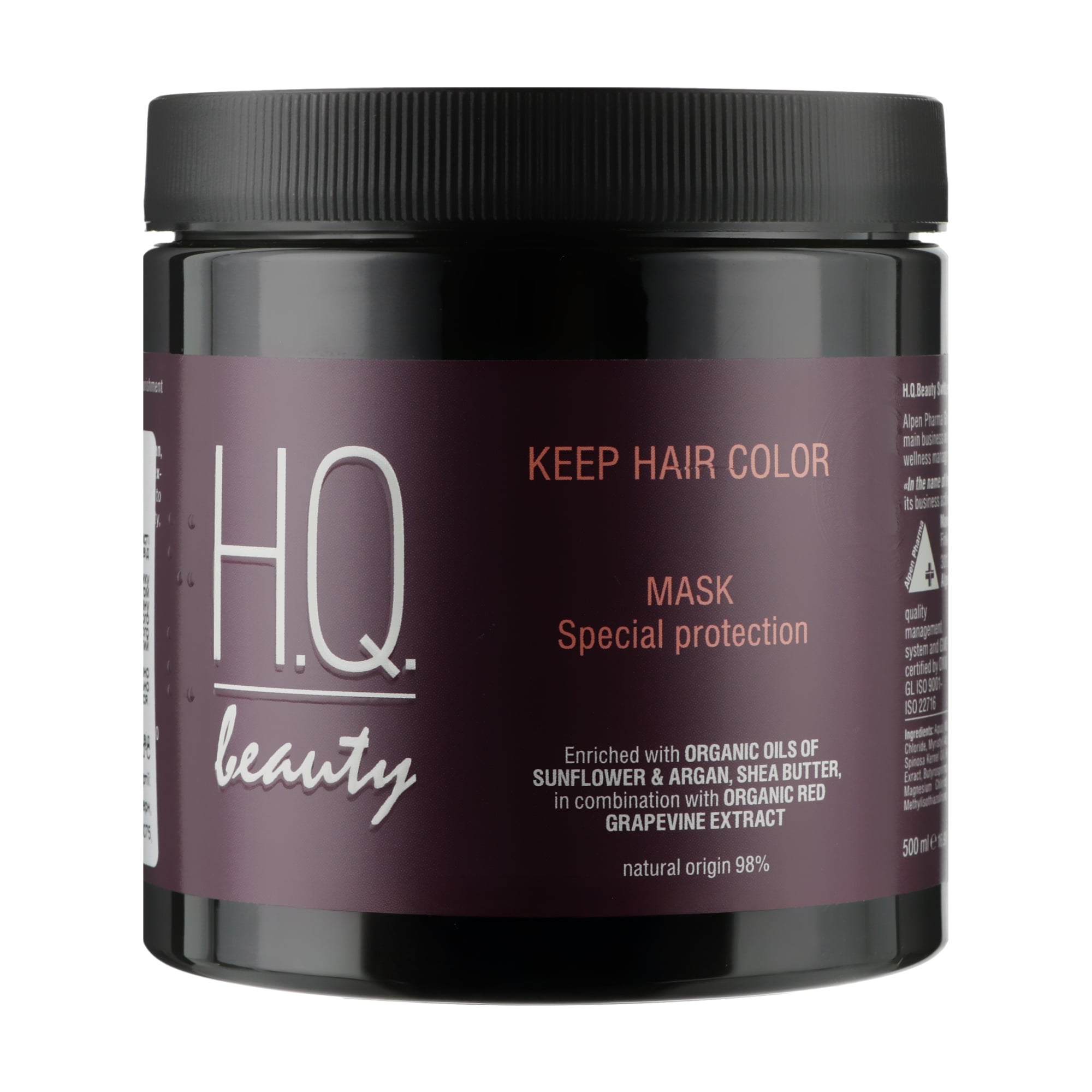 Маска H.Q. Beauty Keep Hair Color Mask для фарбованого волосся, 500 мл